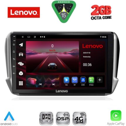 LENOVO LVF 5508_CPA (10inc) MULTIMEDIA TABLET for PEUGEOT 208-2008 mod. 2012-2021
