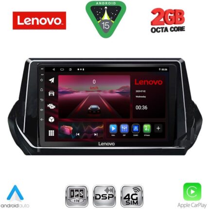 LENOVO LVF 5509_CPA (9inc) MULTIMEDIA TABLET for PEUGEOT 208 - 2008 mod. 2021-2026