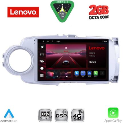 LENOVO LVF 5737SL_CPA (9inc) MULTIMEDIA TABLET for TOYOTA YARIS mod. 2011-2015 (SILVER)