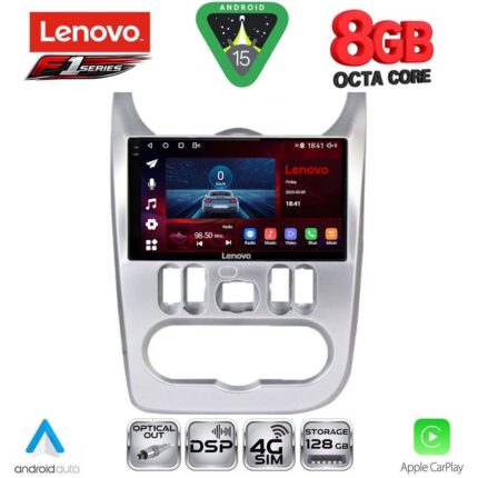 LENOVO SSR 10101SL_CPA (9inc) MULTIMEDIA TABLET for DACIA DUSTER – LOGAN – SANDERO mod. 2006-2012 (SILVER)