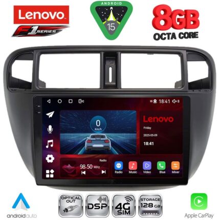 LENOVO SSR 10186_CPA A/C (9inc) MULTIMEDIA TABLET for HONDA CIVIC mod. 1995-2001