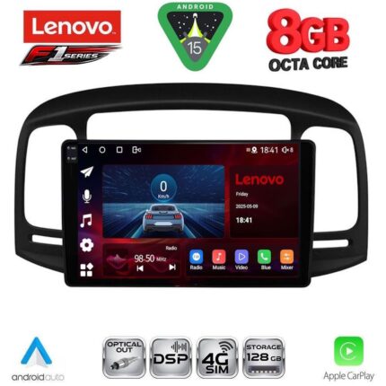 LENOVO SSR 10249BL_CPA (9inc) MULTIMEDIA TABLET for HYUNDAI ACCENT mod. 2005-2012 (BLACK)