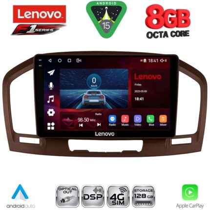 LENOVO SSR 10491BR_CPA (9inc) MULTIMEDIA TABLET for OPEL INSIGNIA  mod.2008-2013 (BROWN)