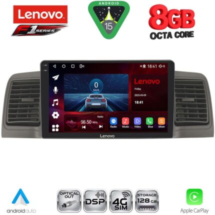LENOVO SSR 10712GR_CPA (9inc) MULTIMEDIA TABLET for TOYOTA COROLLA mod. 2001-2006 (GREY)