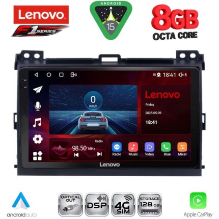 LENOVO SSR 10723_CPA (9inc) MULTIMEDIA TABLET for TOYOTA LANDCRUISER mod. 2002-2008