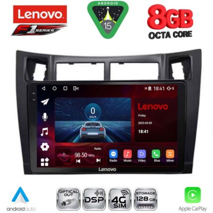LENOVO SSR 10736BL_CPA (9inc) MULTIMEDIA TABLET for TOYOTA YARIS mod. 2006-2011 (BLACK)