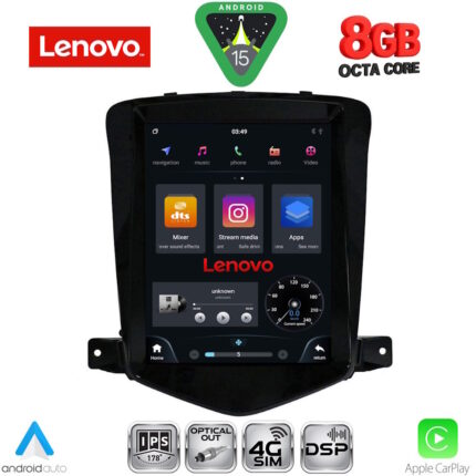 LENOVO SSW 10925_CPA TESLA STYLE for CHEVROLET CRUZE mod. 2008-2012