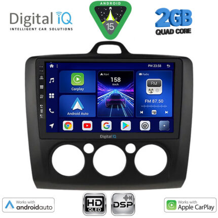 DIGITAL IQ BXC 3156BL_CPAA A/C (9inc) MULTIMEDIA TABLET for FORD FOCUS mod. 2005-2012 (BLACK)