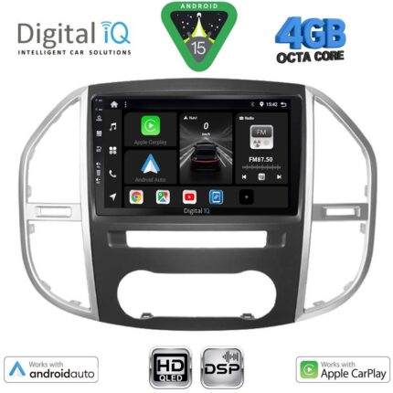 DIGITAL IQ BXF 6429_CPAA (10inc) MULTIMEDIA TABLET for MERCEDES VITO – VIANO (W447) mod. 2015-2024