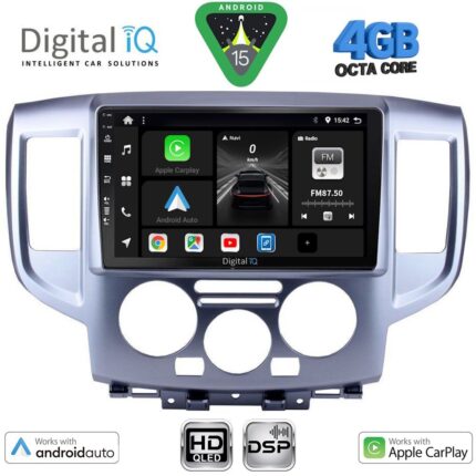 DIGITAL IQ BXF 6458SL_CPAA (9inc) MULTIMEDIA TABLET for NISSAN NV 200 mod. 2009-2020 (SILVER)