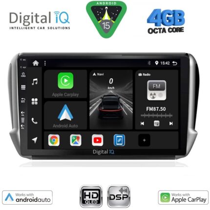 DIGITAL IQ BXF 6508_CPAA (10inc) MULTIMEDIA TABLET for PEUGEOT 208-2008 mod. 2012-2021