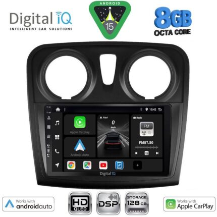 DIGITAL IQ BXF 7108_CPAA (9inc) MULTIMEDIA TABLET for DACIA LOGAN – SANDERO mod. 2012-2019
