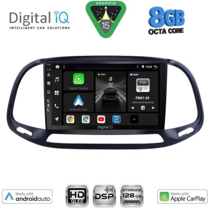 DIGITAL IQ BXF 7138_CPAA (9inc) MULTIMEDIA TABLET for FIAT DOBLO – OPEL COMBO mod. 2015-2018