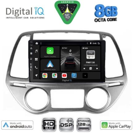 DIGITAL IQ BXF 7227_CPAA CLIMA (9inc) MULTIMEDIA TABLET for HYUNDAI i20 mod. 2008-2012