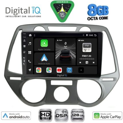 DIGITAL IQ BXF 7228_CPAA A/C (9inc) MULTIMEDIA TABLET for HYUNDAI i20 mod. 2008-2012