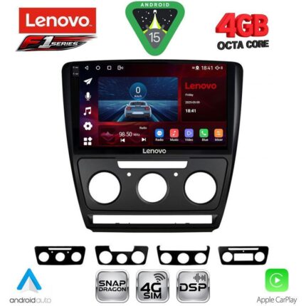 LENOVO SSQ 9595BL_CPA (10inc) MULTIMEDIA TABLET for SKODA OCTAVIA 5 mod. 2005-2012 (BLACK)