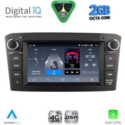 DIGITAL IQ BLF 325BL_CPA (7" DECK) MULTIMEDIA OEM for TOYOTA AVENSIS (T25) mod. 2003-2009 (BLACK)