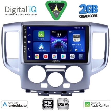 DIGITAL IQ BXC 3458SL_CPAA (9inc) MULTIMEDIA TABLET for NISSAN NV 200 mod. 2009-2020 (SILVER)