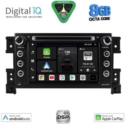 DIGITAL IQ BXF 753_CPAA (7" DVD) MULTIMEDIA SYSTEM for SUZUKI GRAND VITARA mod. 2005-2015