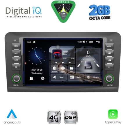 DIGITAL IQ MSF 316_CPA (8" DECK) MULTIMEDIA SYSTEM for MERCEDES ML (W164) – GL (X164) mod. 2005-2012