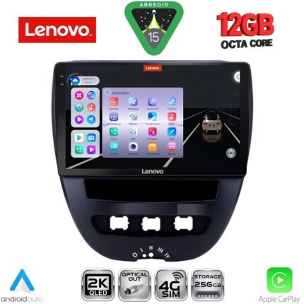 LENOVO SSZ 12707_CPA (10inc) MULTIMEDIA TABLET for CITROEN C1-PEUGEOT 107-TOYOTA AYGO mod. 2005-2014