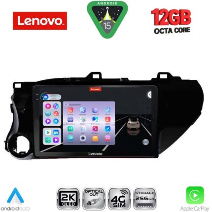 LENOVO SSZ 12721_CPA (10inc) MULTIMEDIA TABLET for TOYOTA HILUX mod. 2017-2026