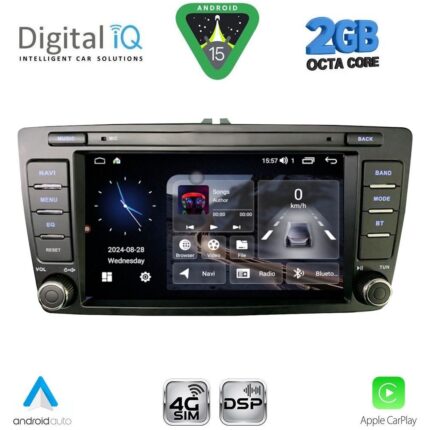DIGITAL IQ BLF 305_CPA (8” DECK) MULTIMEDIA SYSTEM for SKODA OCTAVIA mod. 2005-2012