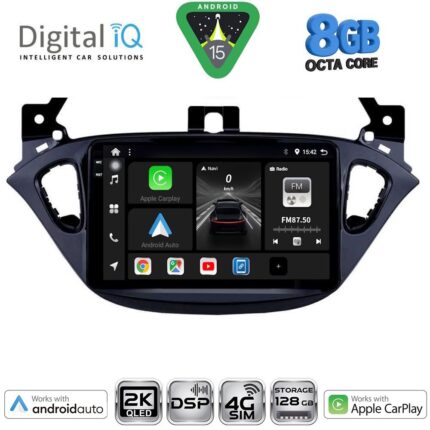 DIGITAL IQ BXF 11486_CPAA (9inc) MULTIMEDIA TABLET for OPEL ADAM - CORSA E  mod. 2014-2019