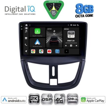 DIGITAL IQ BXF 11507_CPAA (9inc) MULTIMEDIA TABLET for PEUGEOT 207 mod. 2007-2014