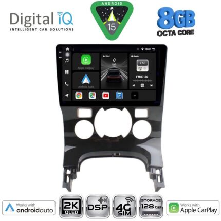 DIGITAL IQ BXF 11515_CPAA CLIMA (9inc) MULTIMEDIA TABLET for PEUGEOT 3008 mod. 2008-2016 με CLIMA