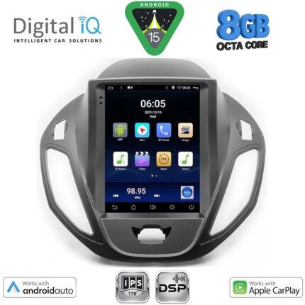 DIGITAL IQ BXF 7880_CPAA TESLA STYLE for FORD TOURNEO COURIER mod. 2014-2024