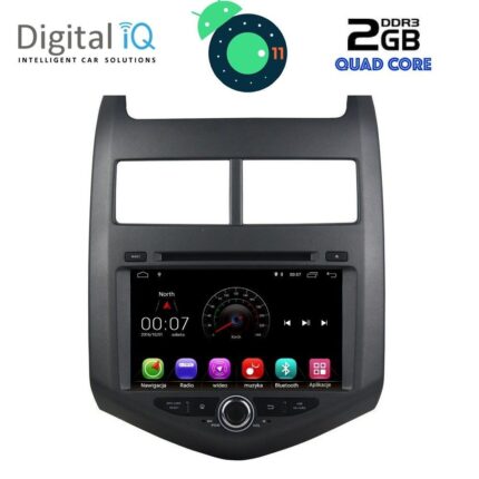 DIGITAL IQ X323M_GPS (8'' DVD) MULTIMEDIA SYSTEM for CHEVROLET AVEO mod. 2011-2014