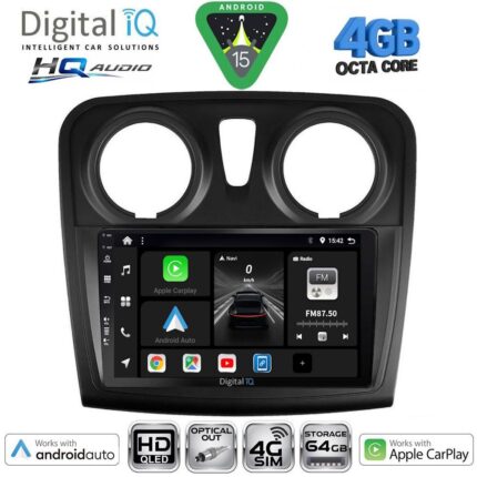 DIGITAL IQ BXK 19108_CPAA (9inc) MULTIMEDIA TABLET for DACIA LOGAN – SANDERO mod. 2012-2019