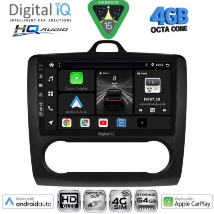 DIGITAL IQ BXK 19156BL_CPAA CLIMA (9inc) MULTIMEDIA TABLET for FORD FOCUS mod. 2005-2012 (BLACK)