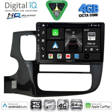 DIGITAL IQ BXK 19443_CPAA (10inc) MULTIMEDIA TABLET for MITSUBISHI OUTLANDER mod. 2013-2020