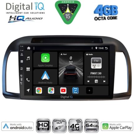 DIGITAL IQ BXK 19457BL_CPAA (9inc) MULTIMEDIA TABLET for NISSAN MICRA K12 mod. 2002-2010 (BLACK)