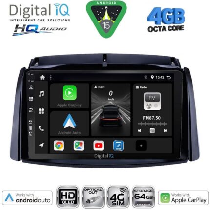 DIGITAL IQ BXK 19551_CPAA (9inc) MULTIMEDIA TABLET for RENAULT KOLEOS mod. 2006-2016