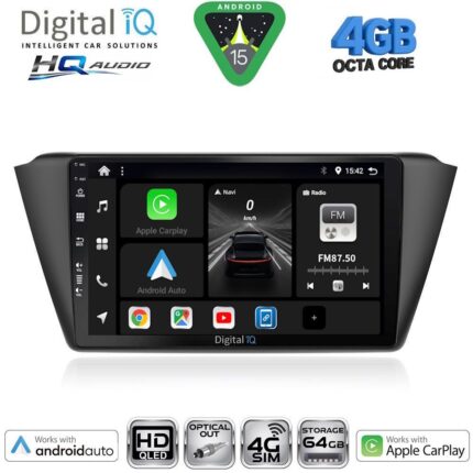 DIGITAL IQ BXK 19582_CPAA (9inc) MULTIMEDIA TABLET for SKODA FABIA mod. 2015-2022