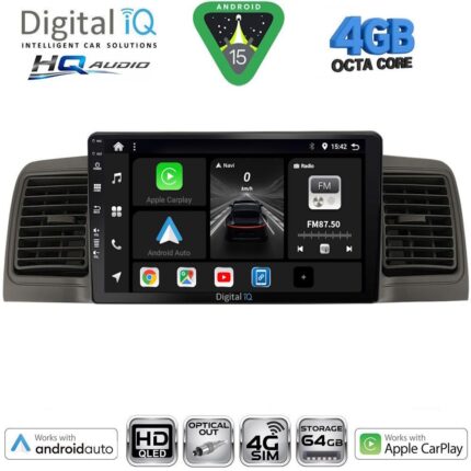 DIGITAL IQ BXK 19712GR_CPAA (9inc) MULTIMEDIA TABLET for TOYOTA COROLLA mod. 2001-2006 (GREY)