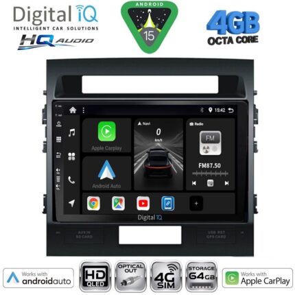 DIGITAL IQ BXK 19724_CPAA (10inc) MULTIMEDIA TABLET for TOYOTA LANDCRUISER mod. 2008-2015