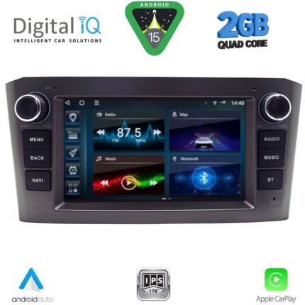 DIGITAL IQ BLD 225BL_CPA (7" DECK) MULTIMEDIA OEM for TOYOTA AVENSIS (T25) mod. 2003-2009 (BLACK)