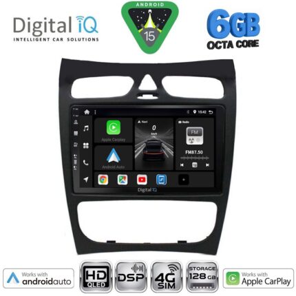 DIGITAL IQ BXF 17406_CPAA (9inc) MULTIMEDIA TABLET for MERCEDES CLK (W209) mod. 2000-2004