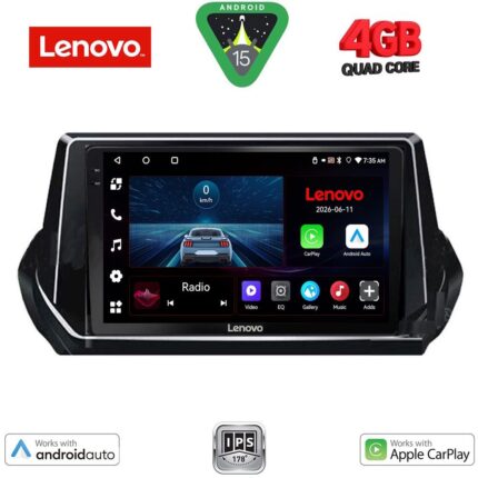 LENOVO LVE 8509_CPAA (9inc) MULTIMEDIA TABLET for PEUGEOT 208 - 2008 mod. 2021-2026