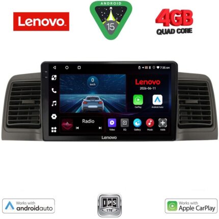 LENOVO LVE 8712BL_CPAA (9inc) MULTIMEDIA TABLET for TOYOTA COROLLA mod. 2001-2006 (BLACK)