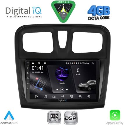 DIGITAL IQ RSG 6108SQ_CPA (9inc) MULTIMEDIA TABLET for DACIA LOGAN – SANDERO mod. 2012-2019