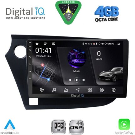 DIGITAL IQ RSG 6205_CPA (9inc) MULTIMEDIA TABLET for HONDA INSIGHT mod. 2009-2014