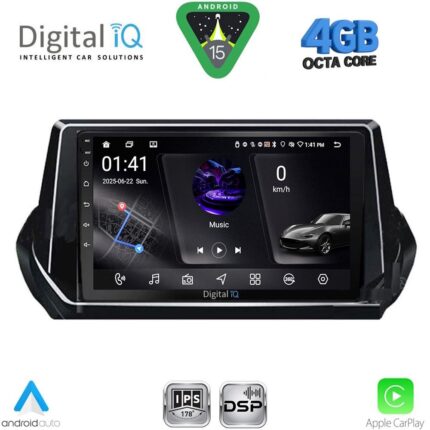 DIGITAL IQ RSG 6509_CPA (9inc) MULTIMEDIA TABLET for PEUGEOT 208 – 2008 mod. 2021-2026