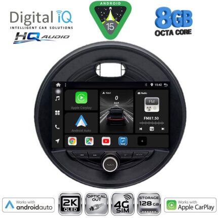 DIGITAL IQ BXK 20066_CPAA (9inc) MULTIMEDIA TABLET for MINI COOPER (F55-56-F57) mod. 2015-2024 - CLUBMAN (F54) mod. 2015-2024 - ROADSTER (F59) mod. 2014- COUNTRYMAN (F60) mod. 2016-2024