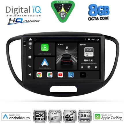 DIGITAL IQ BXK 20223_CPAA (9inc) MULTIMEDIA TABLET for HYUNDAI i10 mod. 2008-2013