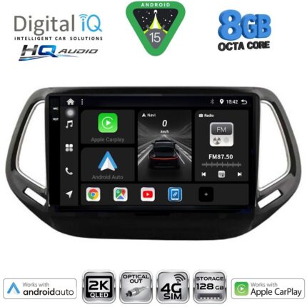 DIGITAL IQ BXK 20278_CPAA (10inc) MULTIMEDIA TABLET for JEEP COMPASS mod. 2016-2021